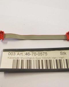 Cable set Micromatch 6pol 100mm Male / Male